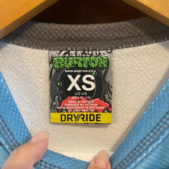 NWT Burton Boys Explorer Crew Snowboard Layering Shirt XS - Picture 6 of 6